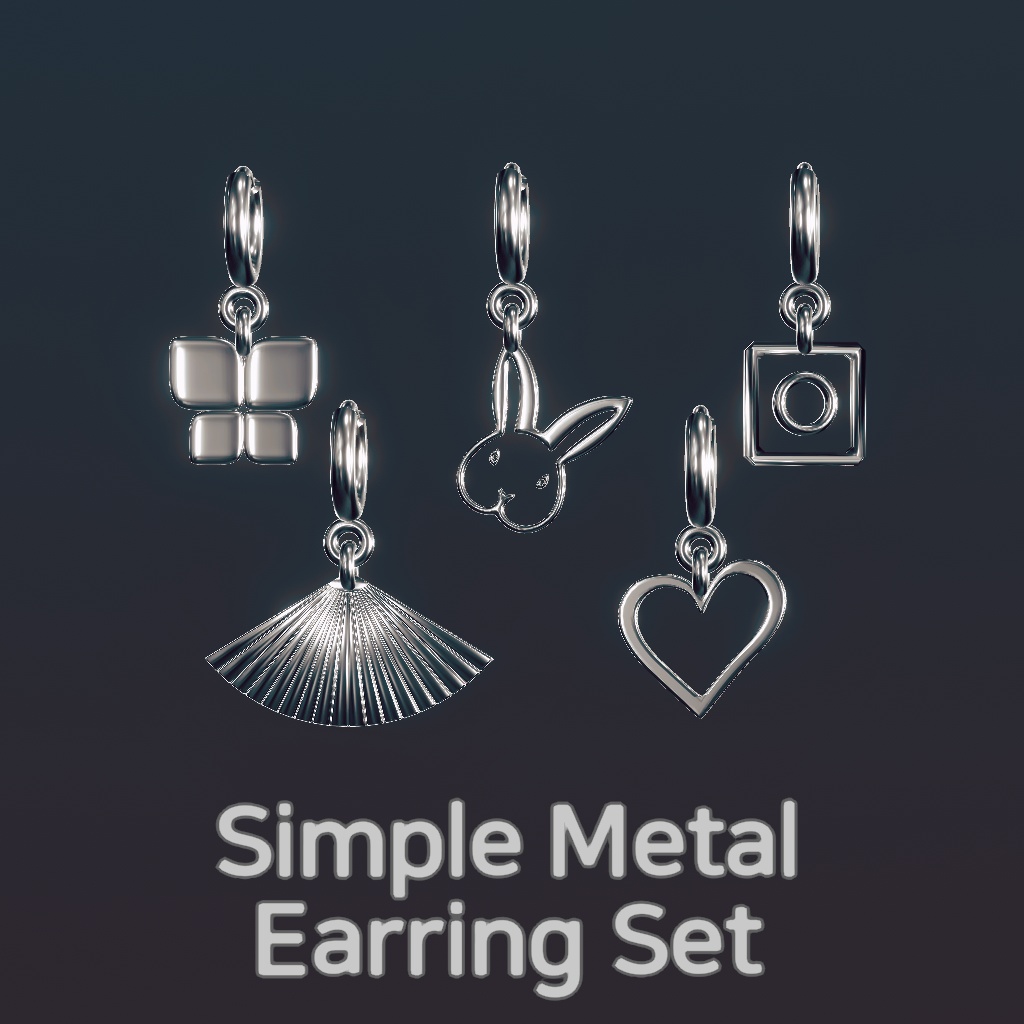 Simple Metal Earrings/シンプルな金属イヤリング