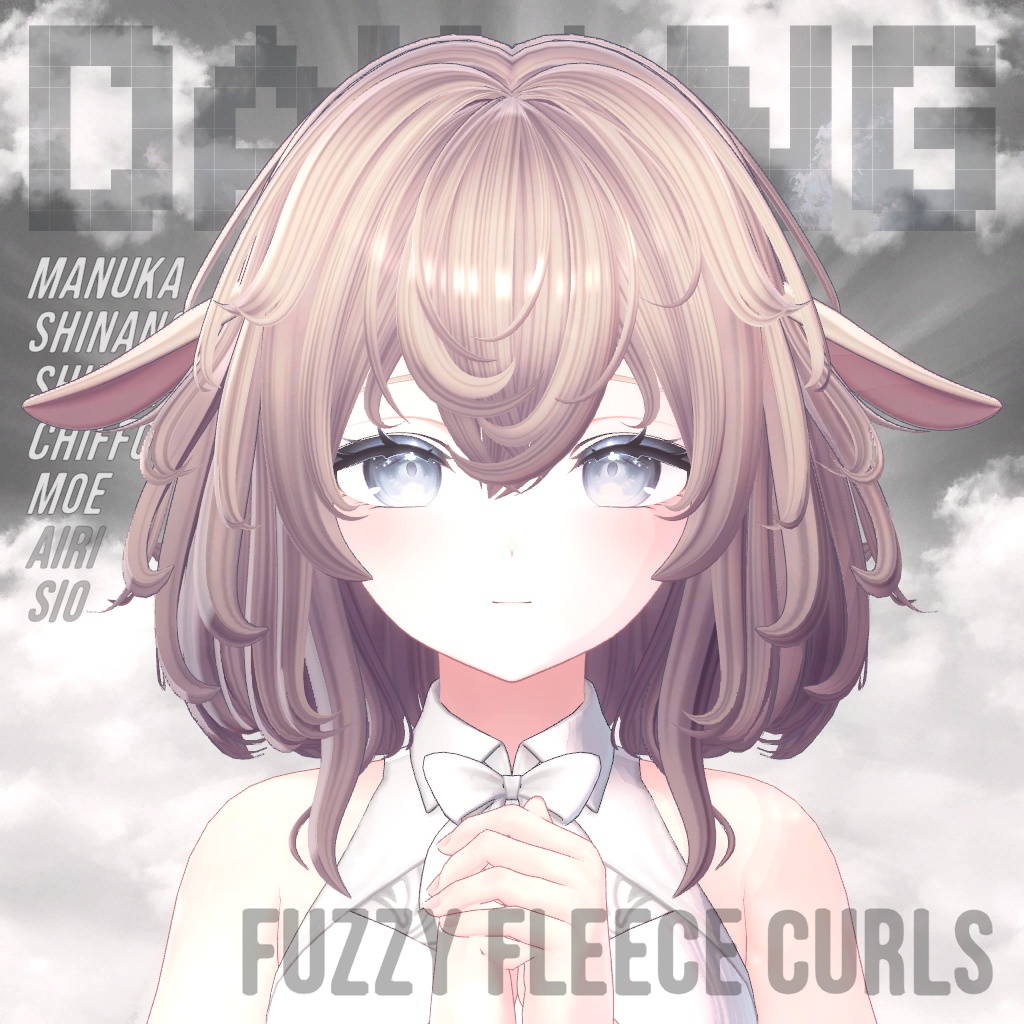 Fuzzy Fleece Curls Hair