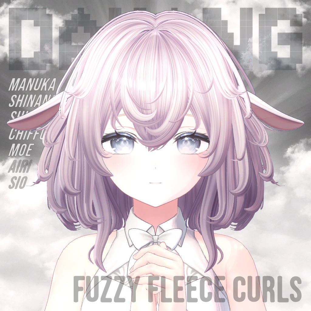 Fuzzy Fleece Curls Hair