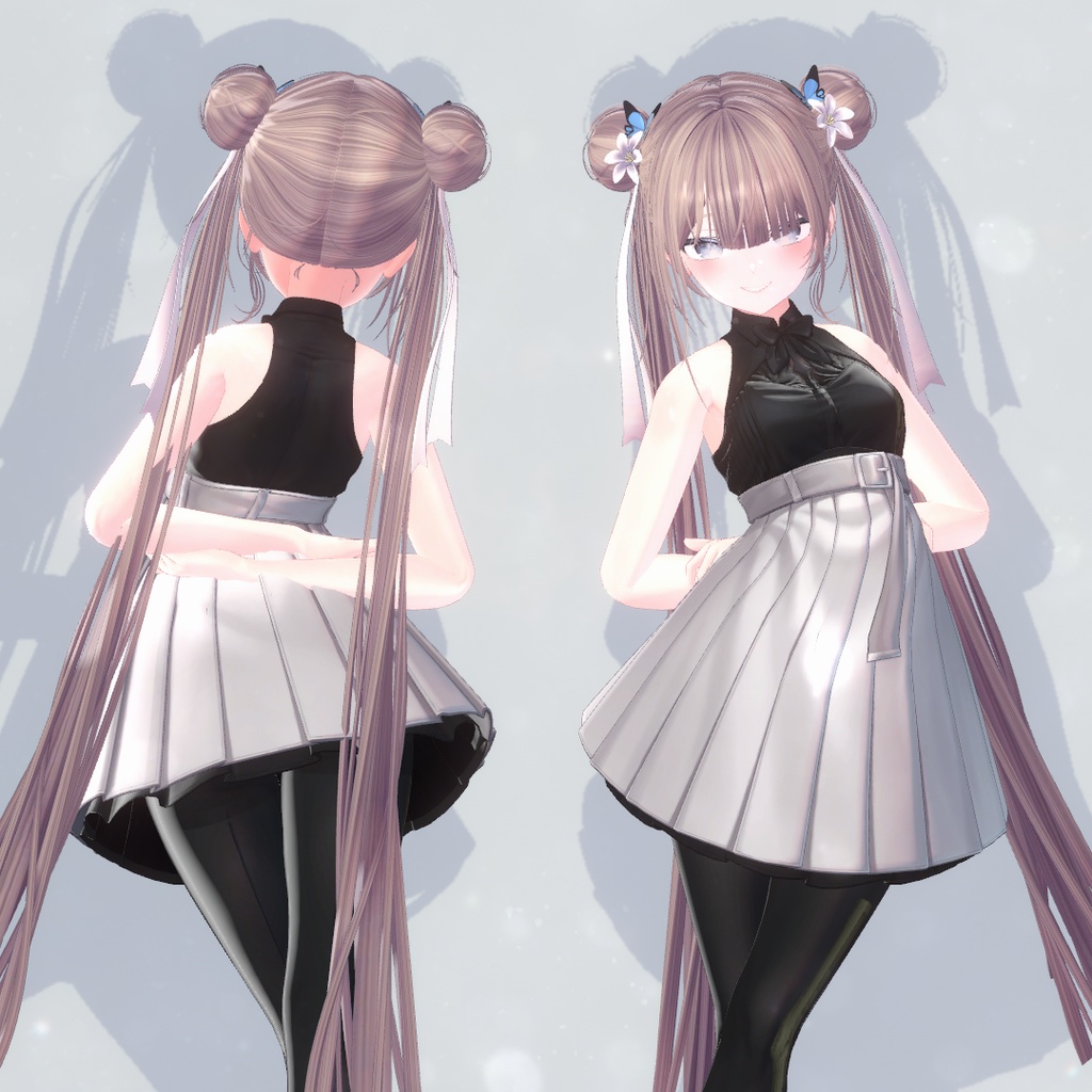 Oriental Double Bun Hair