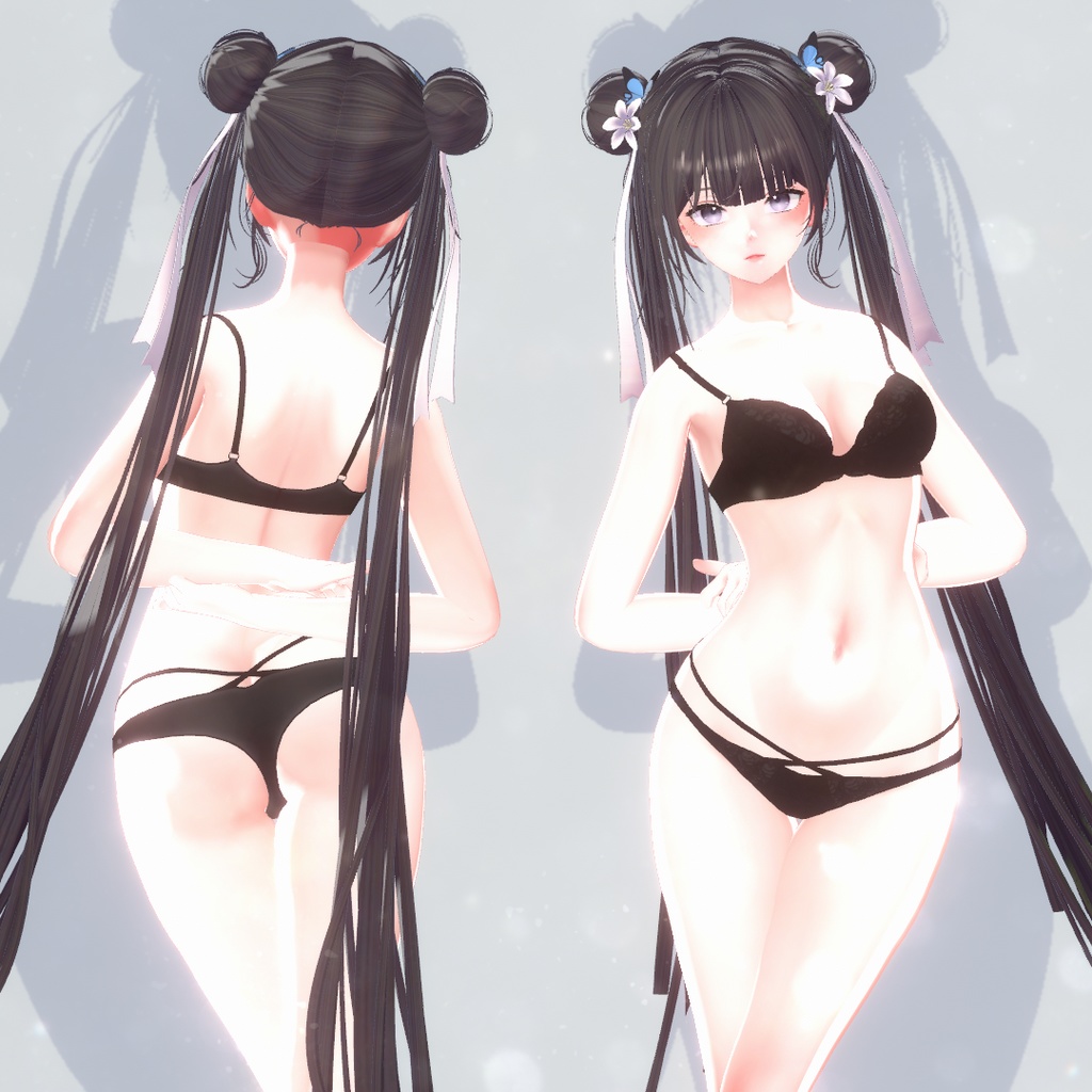 Oriental Double Bun Hair