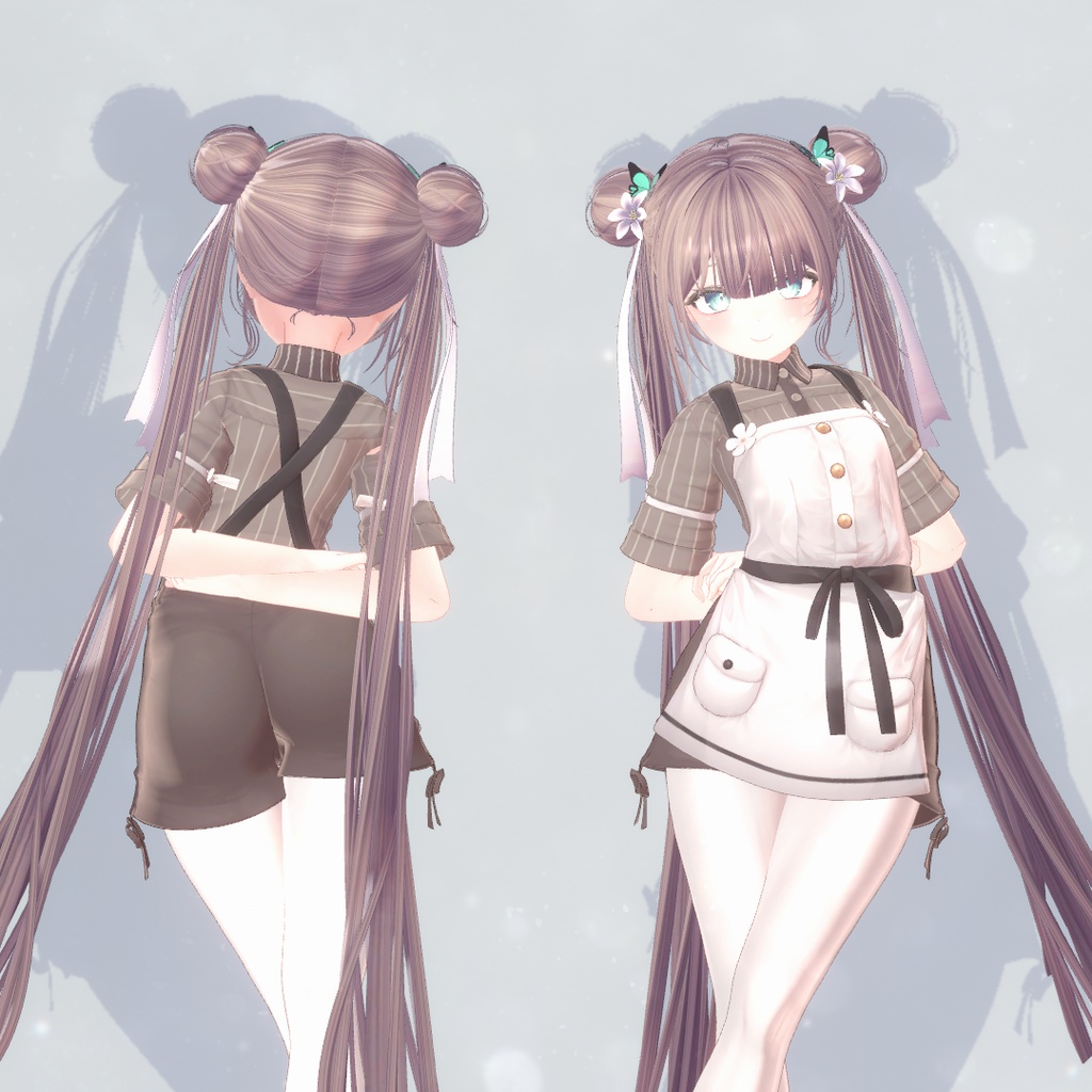 Oriental Double Bun Hair