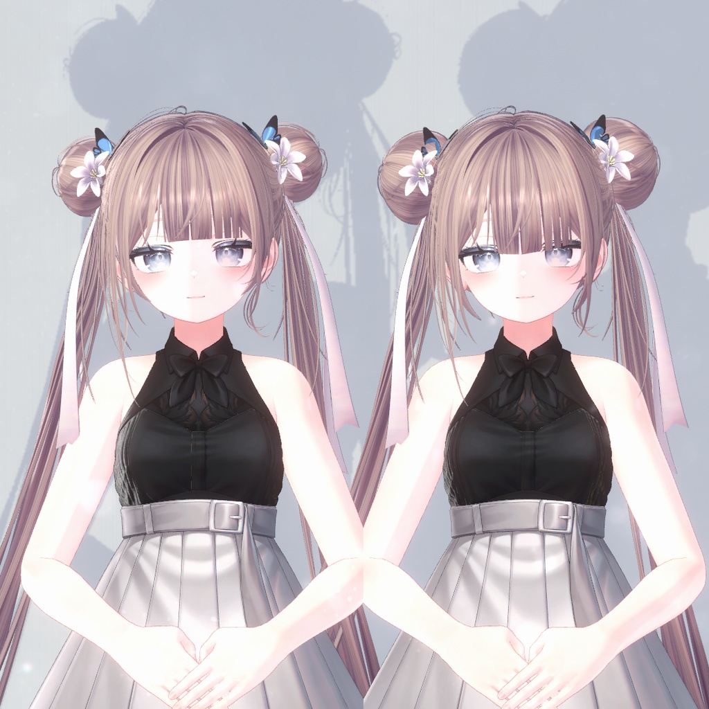 Oriental Double Bun Hair