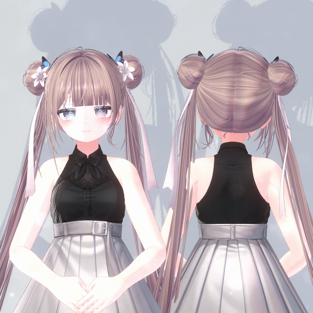 Oriental Double Bun Hair