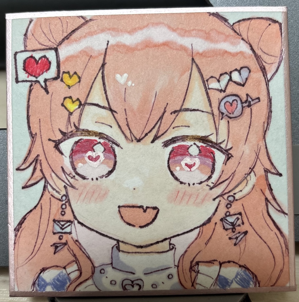 桃井愛莉　手描き色紙