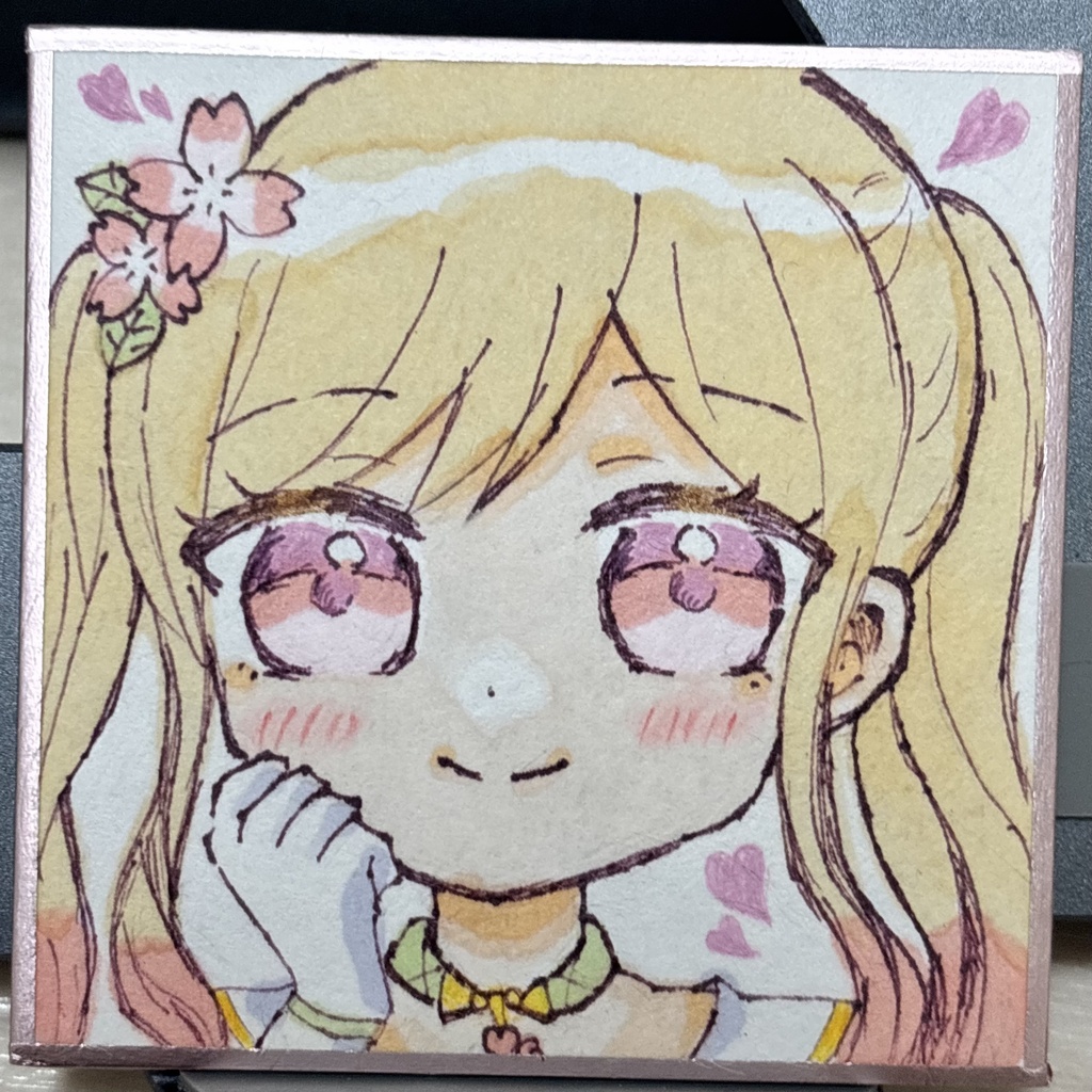 天馬咲希　手描き色紙