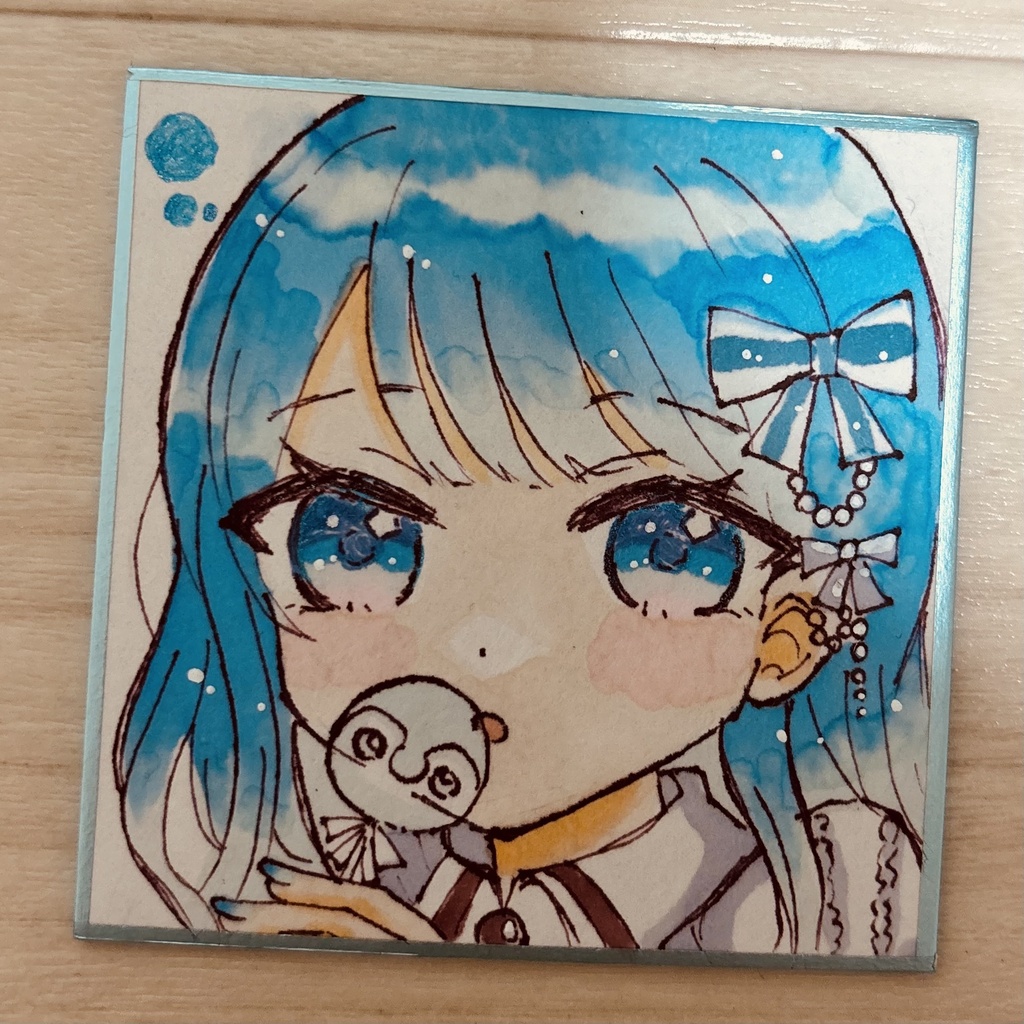 桐谷遥　手描き色紙