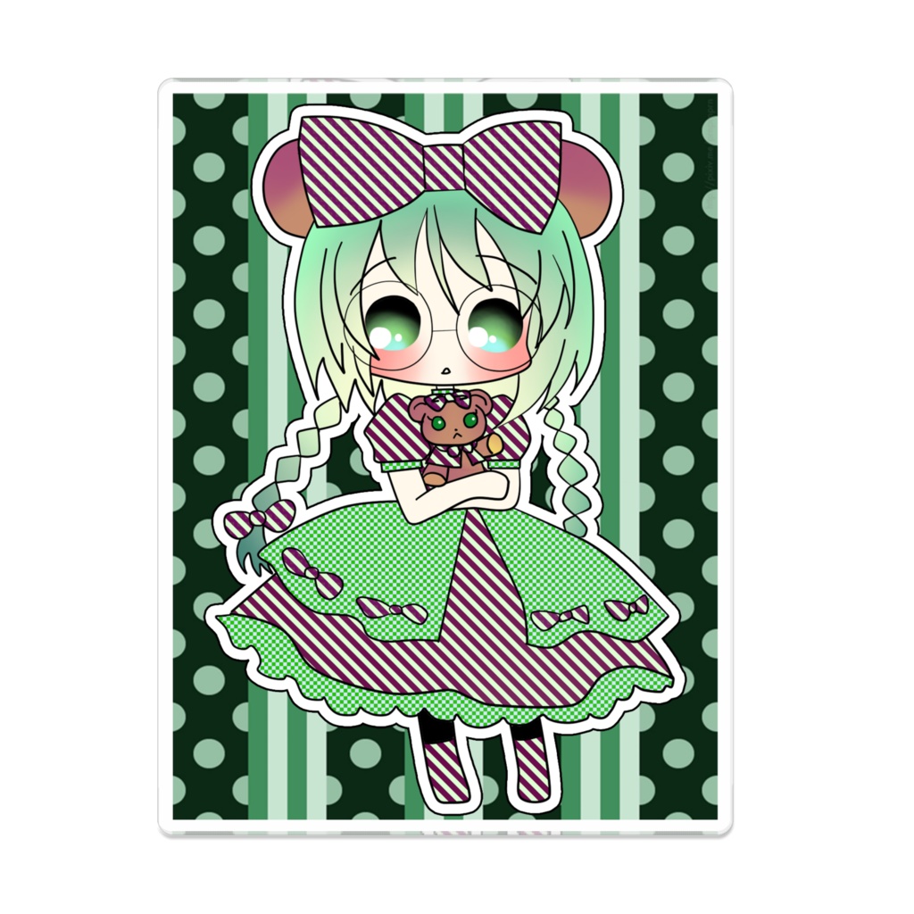 東京ミュウミュウにゅ～♡れたすとクマ♡アクリルバッジ