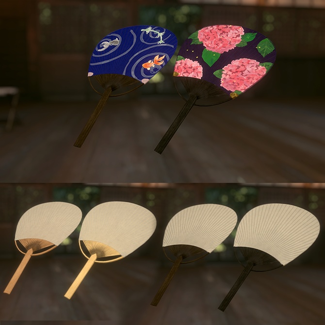 【無料配布】風が出る!巨大化する!うちわギミック ver1.2 デスクトップ対応