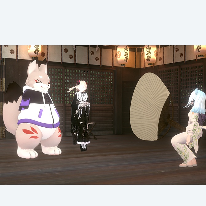 【無料配布】風が出る!巨大化する!うちわギミック ver1.2 デスクトップ対応