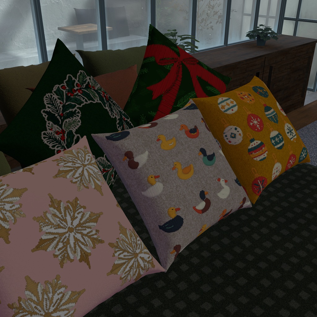 【クリスマスセール】クリスマスクッション5個セット