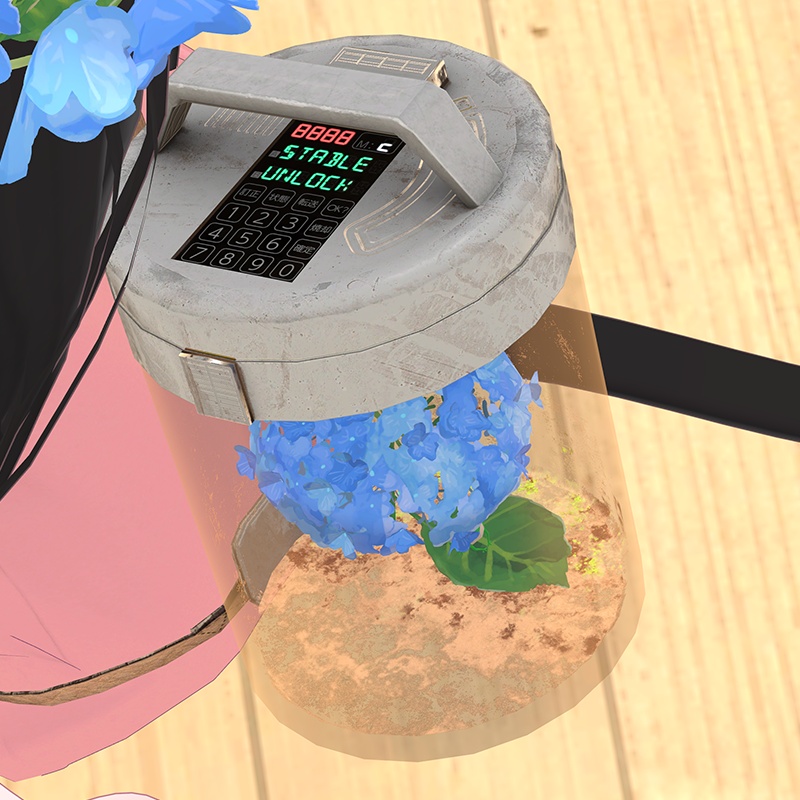 雨ふりギミック『あじさいアンブレラ』アバター用小物