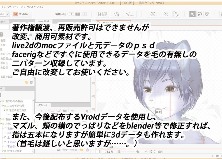 獣人男性モデル