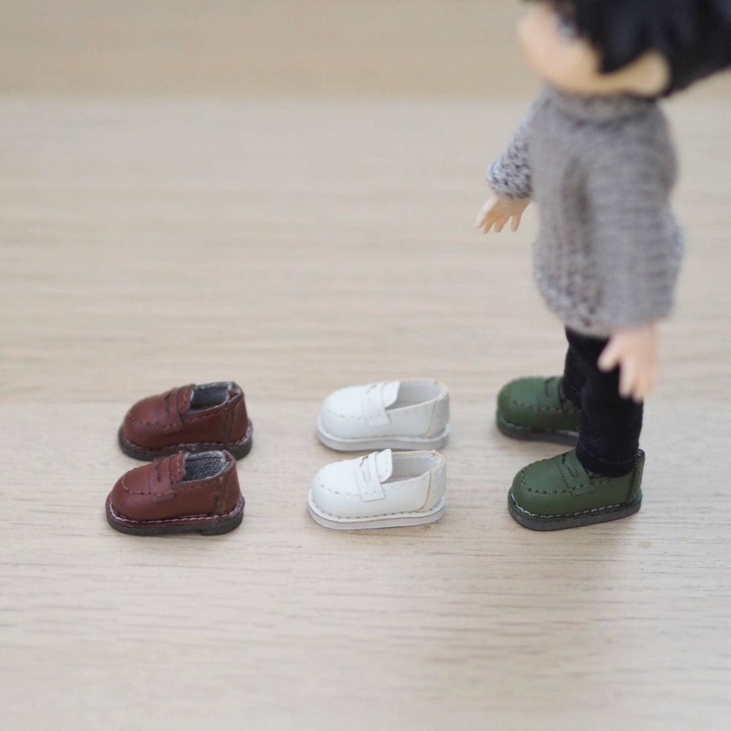 オビツ11/ねんどーる レザーローファー