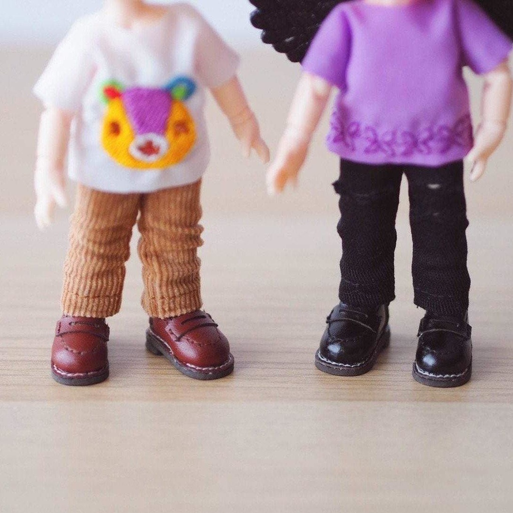 オビツ11/ねんどーる レザーローファー