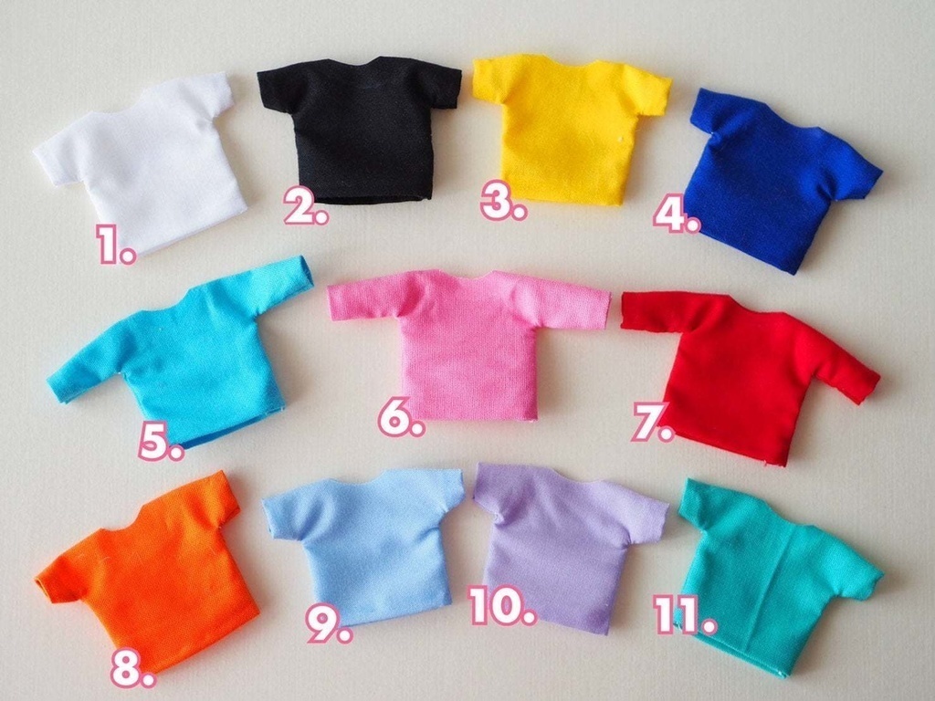 オビツ11服 無地Tシャツ 11色