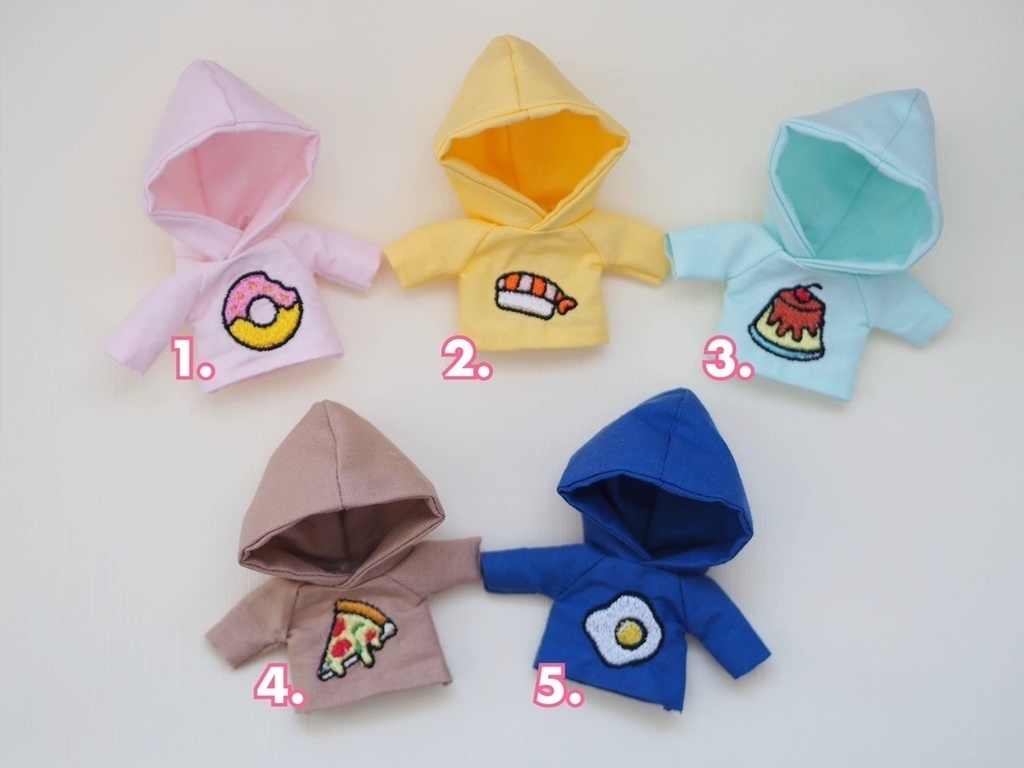 フード 刺繍パーカー ねんどろいどどーる / オビツ11 服
