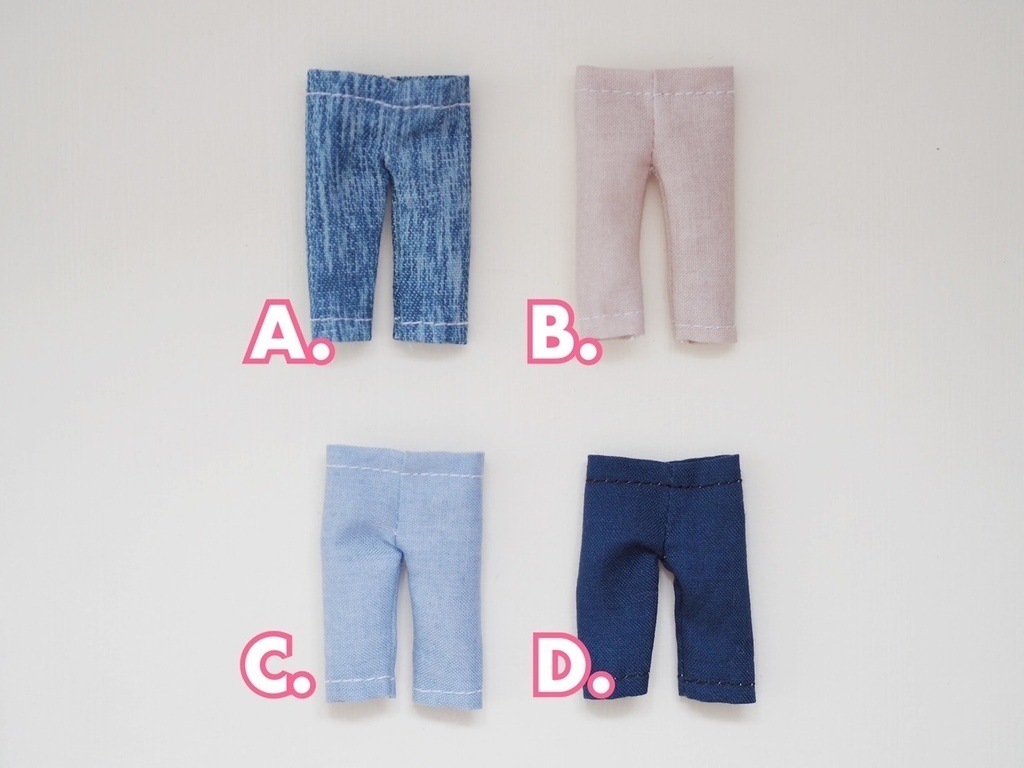 ねんどろいどどーる服  オビツ11服 パンツ | 4色