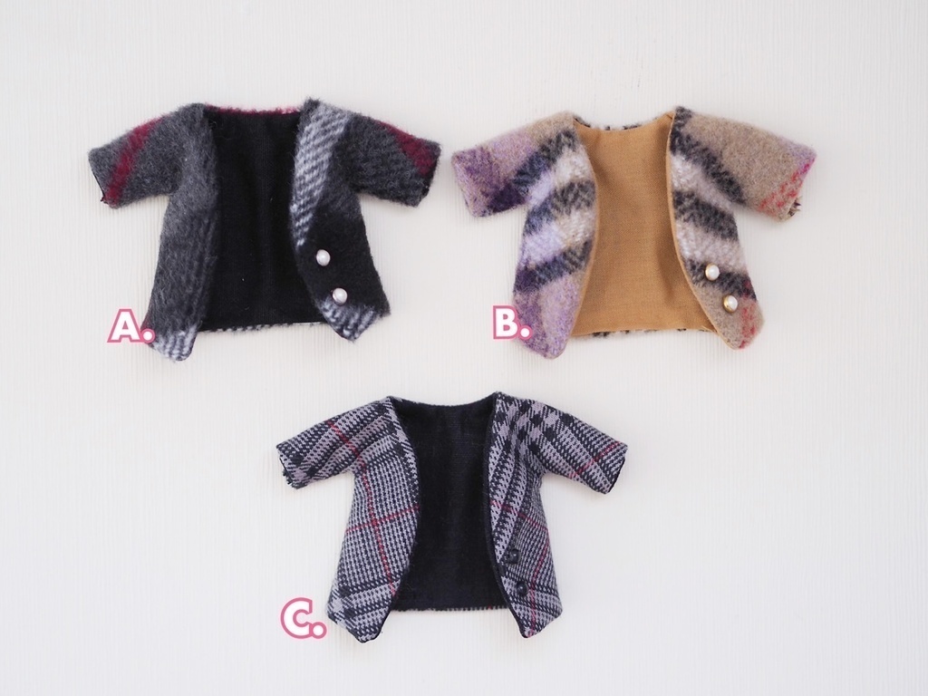 ねんどろいどどーる服 コート vol. 2| 3色