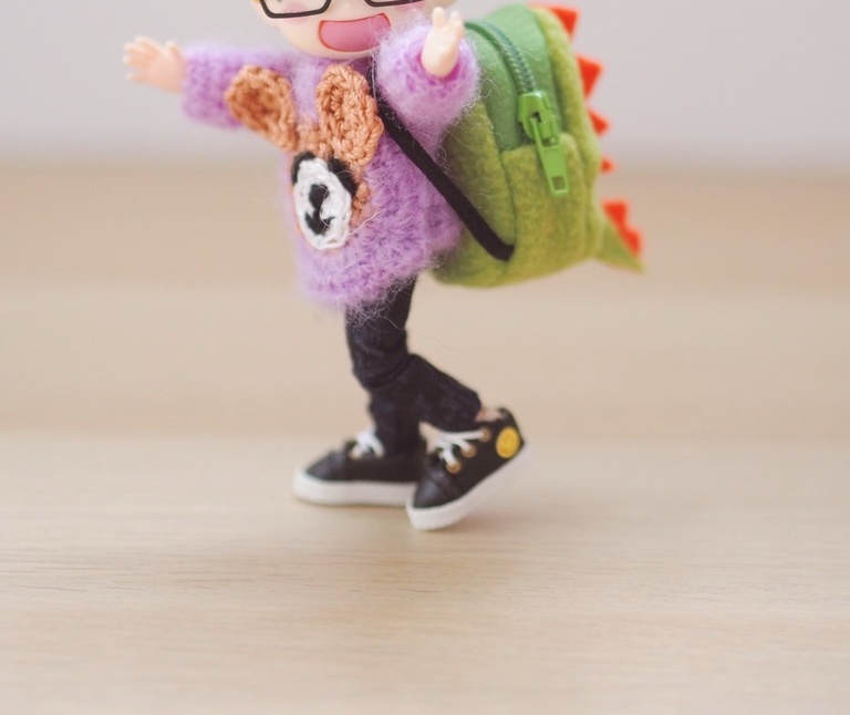 オビツ11 ねんどろいどどーる 手作り 恐竜 バッグ