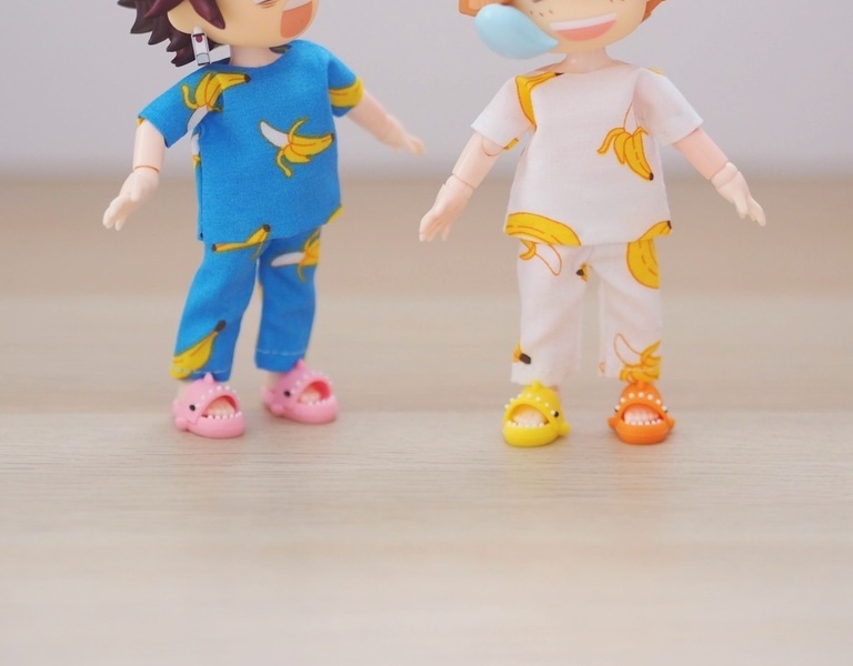 バナナ Tシャツ ショーツ パンツ ねんどろいどどーる服 オビツ11服