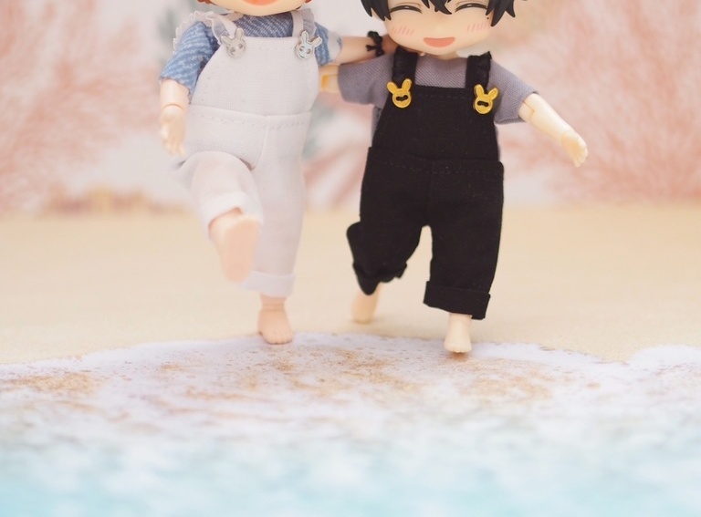 オーバーオールセット(サロペット+Tシャツ+チャーム) ねんどろいどどーる / オビツ11服