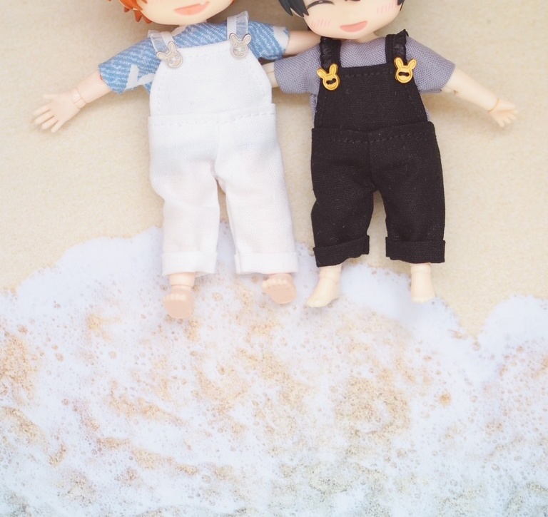 オーバーオールセット(サロペット+Tシャツ+チャーム) ねんどろいどどーる / オビツ11服