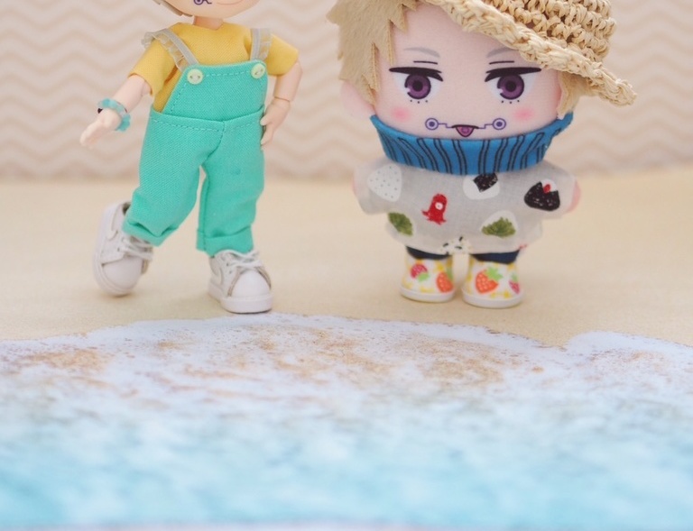 オーバーオールセット(サロペット+Tシャツ+チャーム) ねんどろいどどーる / オビツ11服