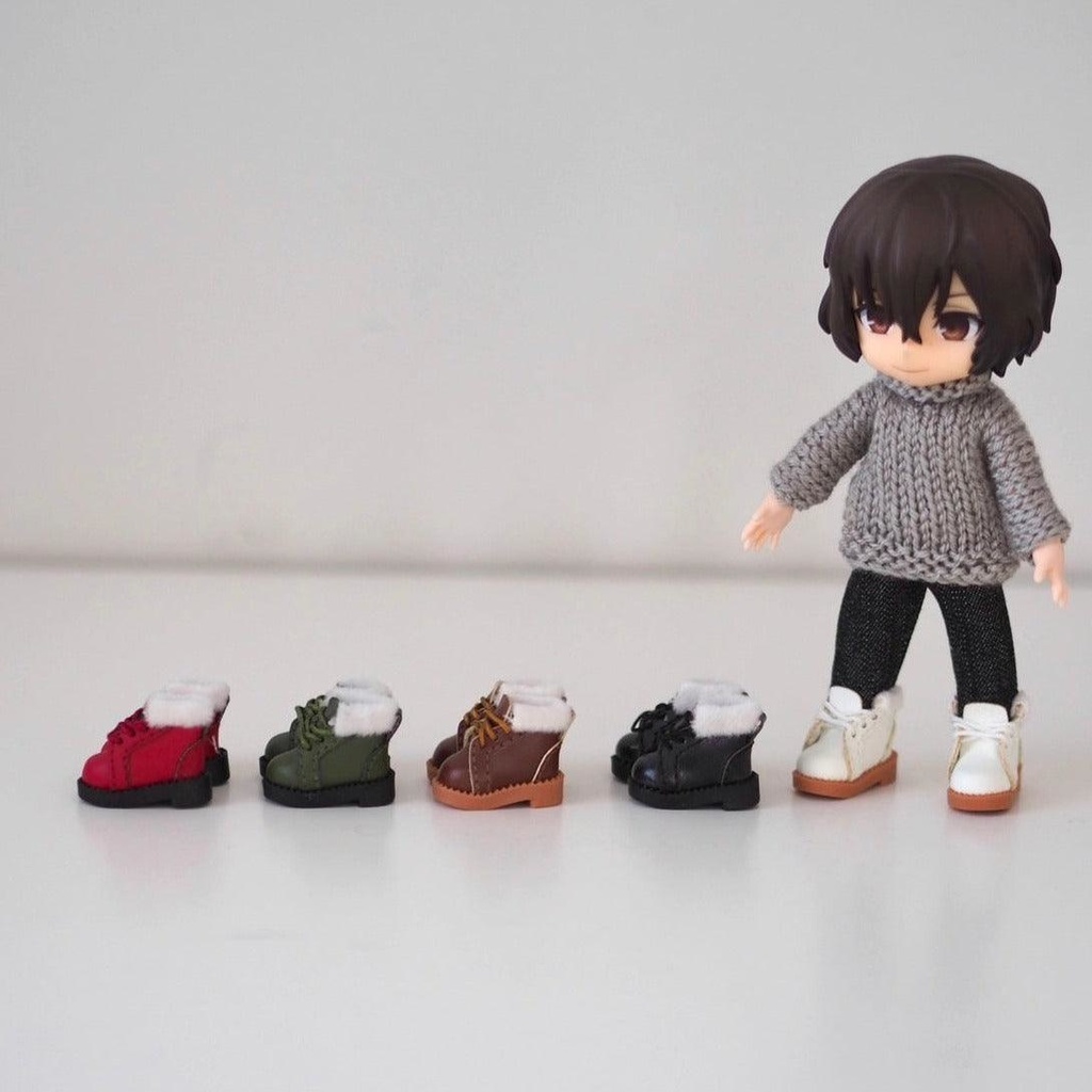 毛皮トリミングブーツ オビツ11 ねんどろいどどーる