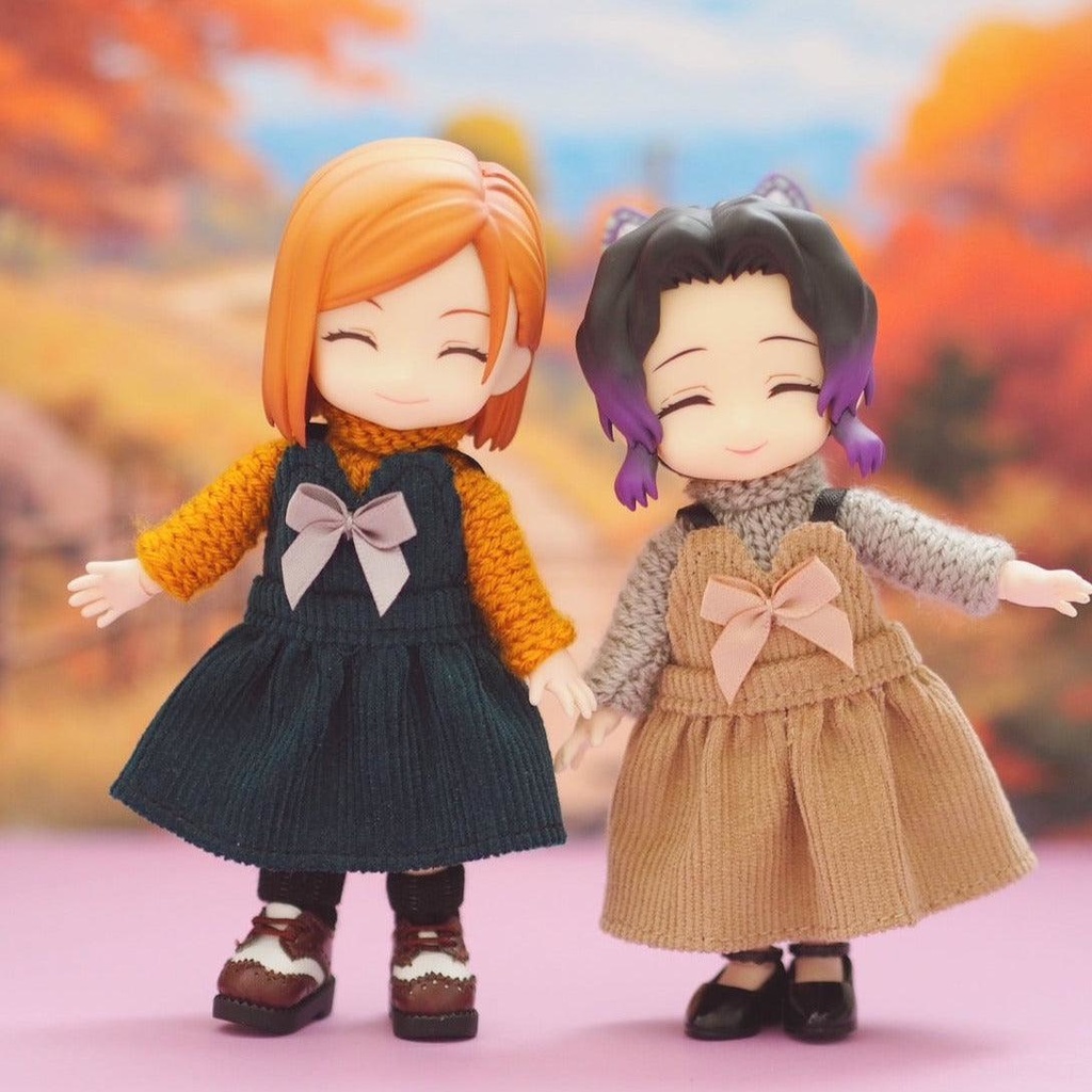 オーバーオールドレスセット ねんどろいどどーる服 オビツ11服