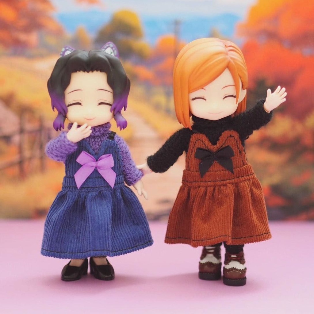 オーバーオールドレスセット ねんどろいどどーる服 オビツ11服