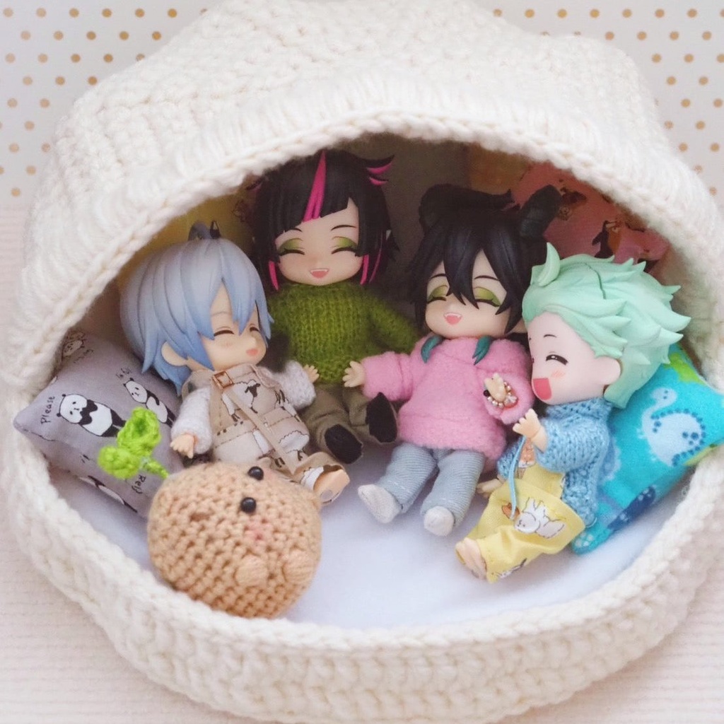 フード付きバディベッド 人形 ねんどろいどどーる オビツ11用