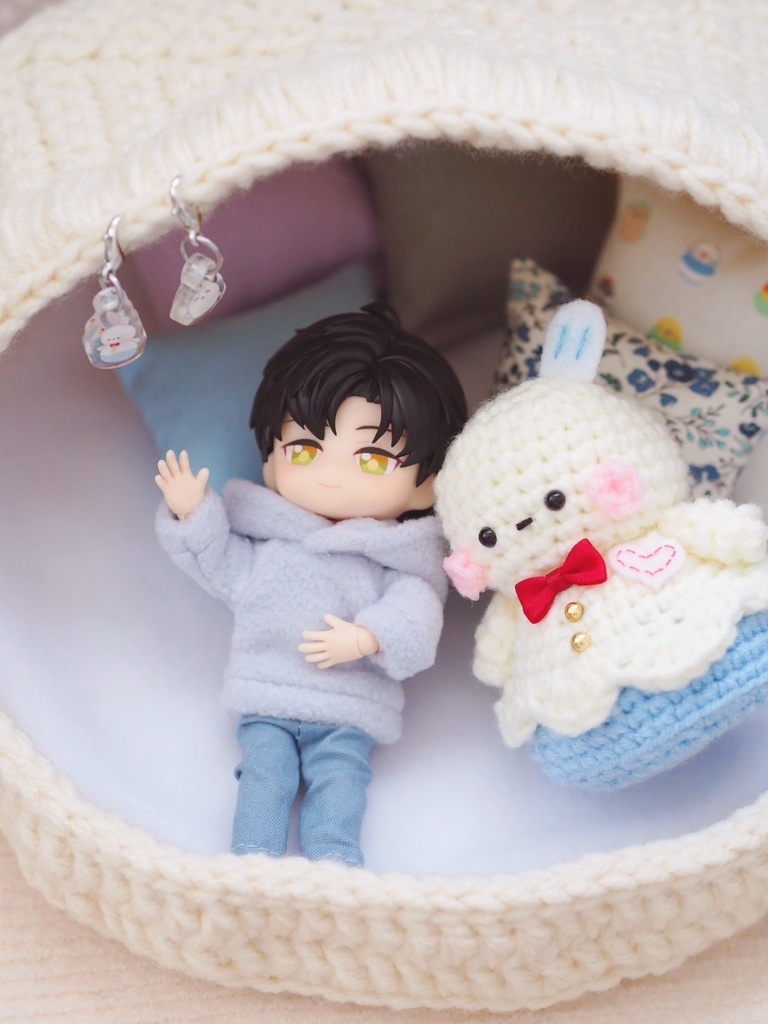 フード付きバディベッド 人形 ねんどろいどどーる オビツ11用