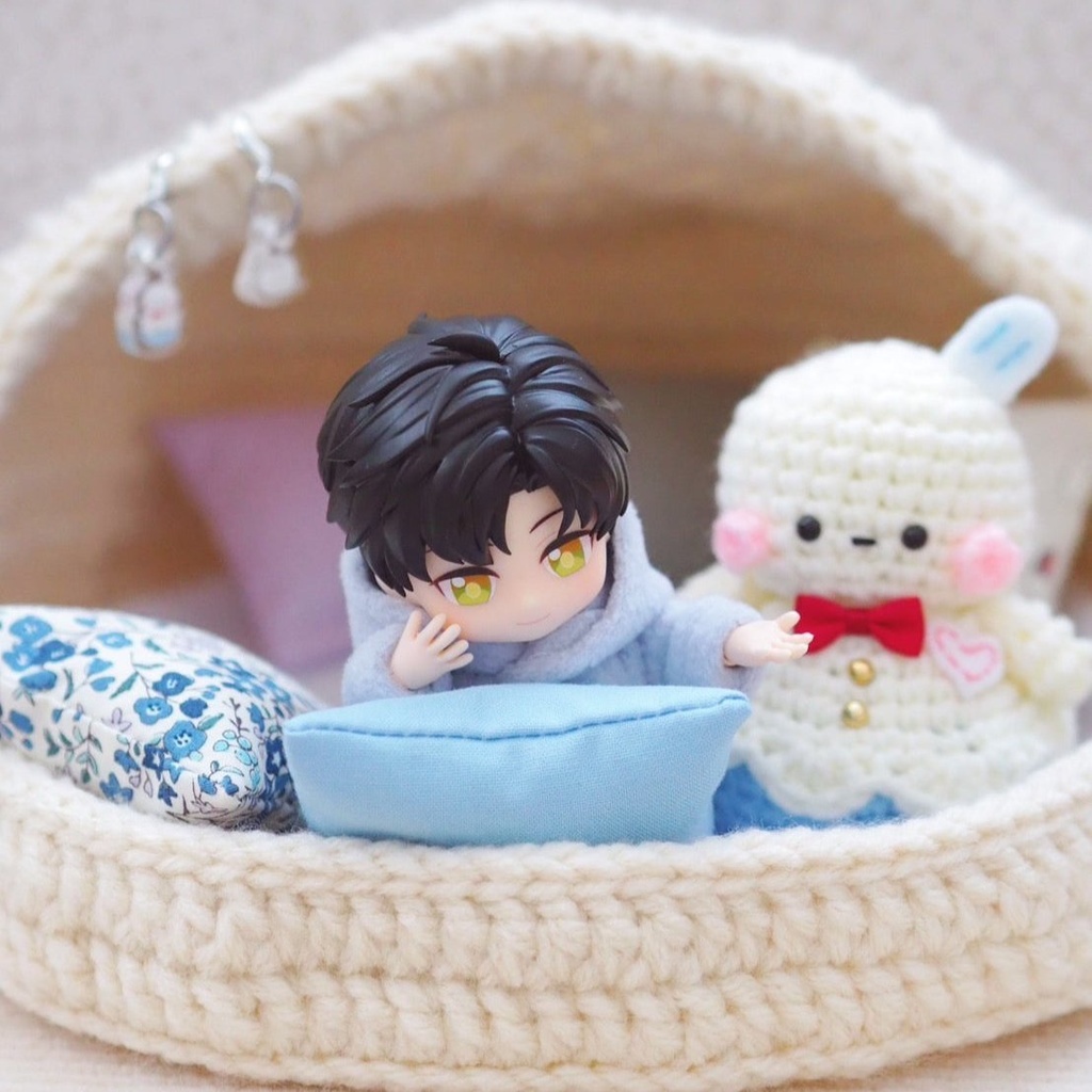 フード付きバディベッド 人形 ねんどろいどどーる オビツ11用