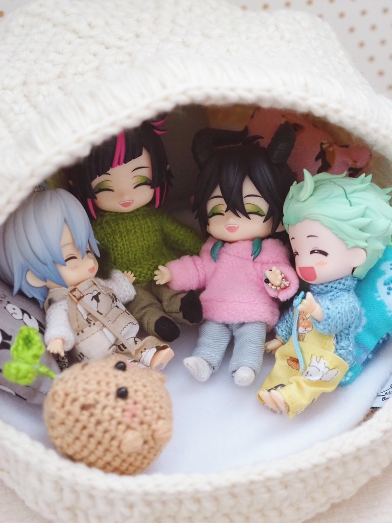 フード付きバディベッド 人形 ねんどろいどどーる オビツ11用