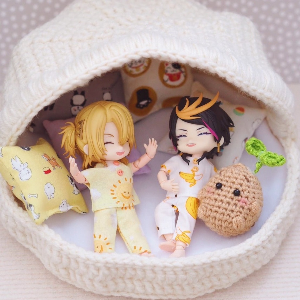 フード付きバディベッド 人形 ねんどろいどどーる オビツ11用