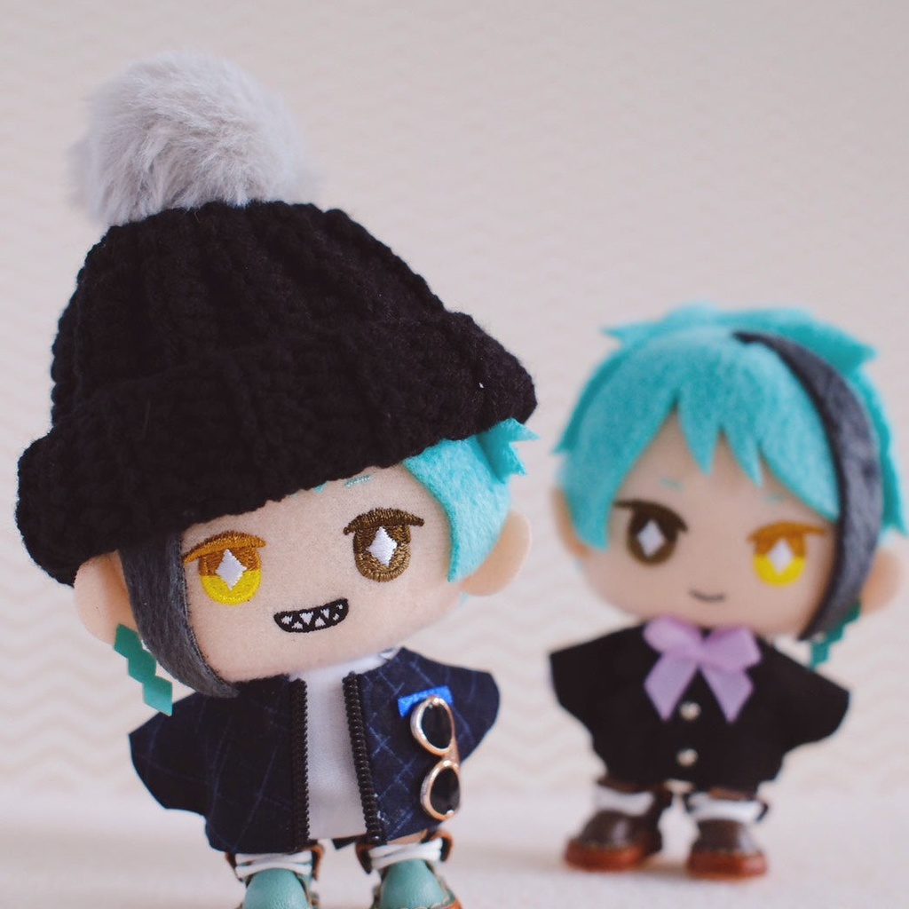 【10cmぬい/ねんどろいど】冬のポンポン付きニット帽・ビーニー(全3種・3サイズ)