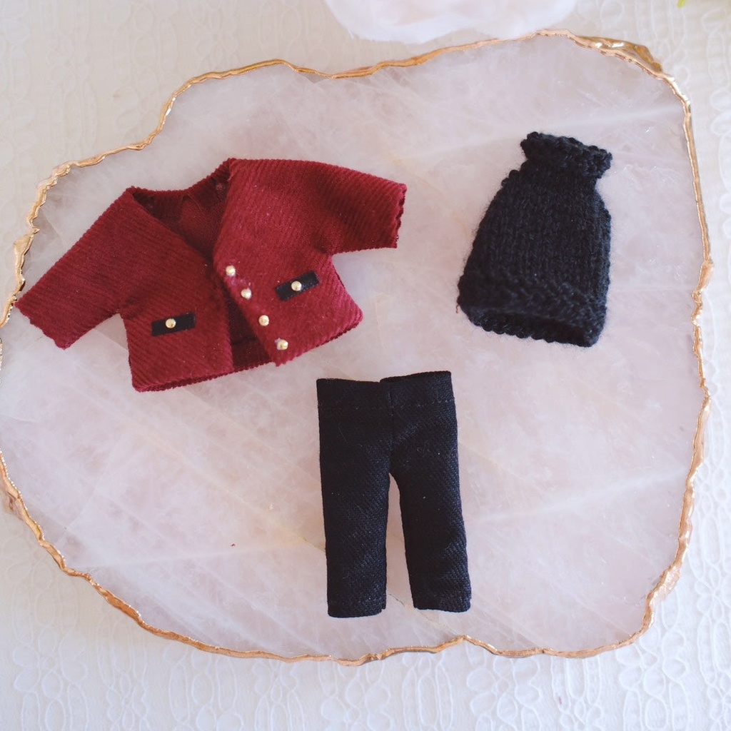 【オビツ11/ねんどろいどどーる】エレガント・コートスーツ3点セット(全4色)