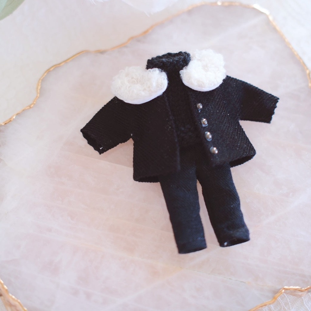 【オビツ11/ねんどろいどどーる】襟ファー付きコーデュロイコート・3ピースセット(全3色)