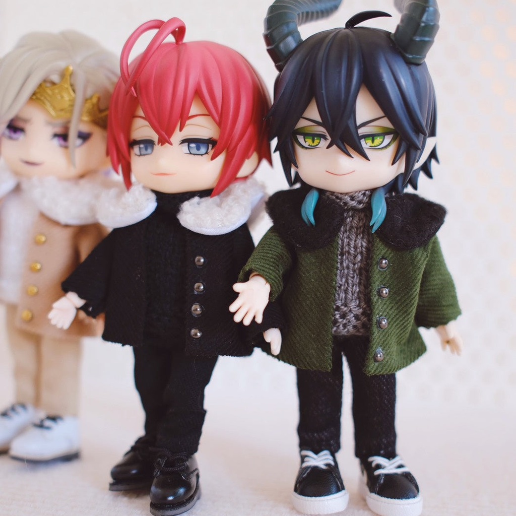 【オビツ11/ねんどろいどどーる】襟ファー付きコーデュロイコート・3ピースセット(全3色)