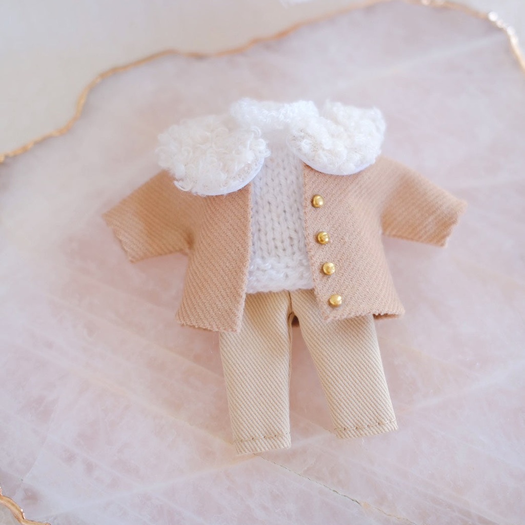 【オビツ11/ねんどろいどどーる】襟ファー付きコーデュロイコート・3ピースセット(全3色)