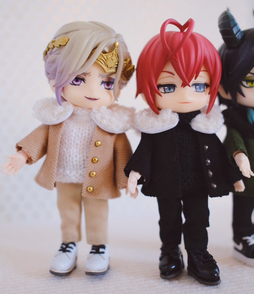 【オビツ11/ねんどろいどどーる】襟ファー付きコーデュロイコート・3ピースセット(全3色)