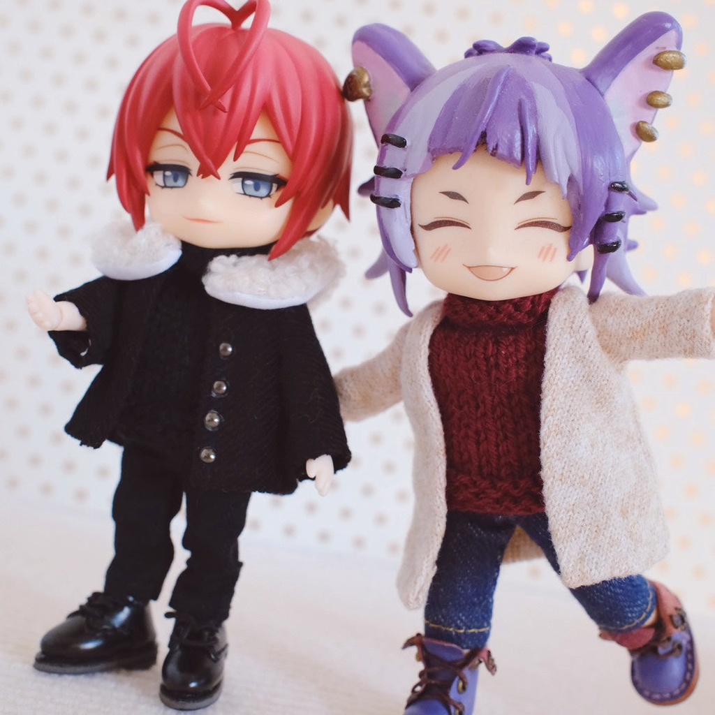 【オビツ11/ねんどろいどどーる】襟ファー付きコーデュロイコート・3ピースセット(全3色)