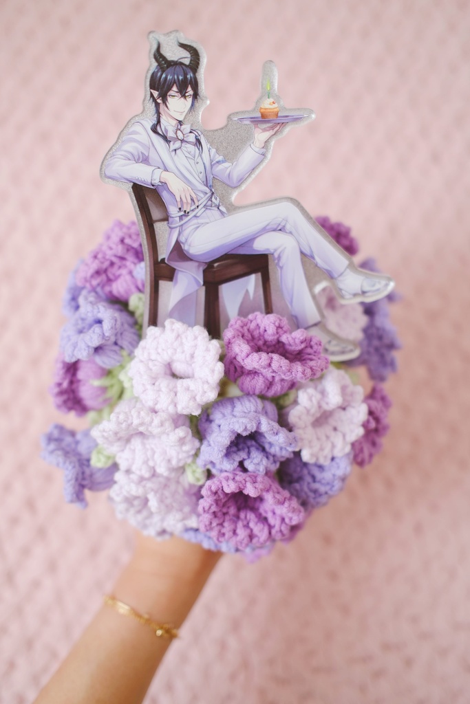 推し活 お花型ブランケット&鉢セット(ぬいぐるみ・トレカ用)