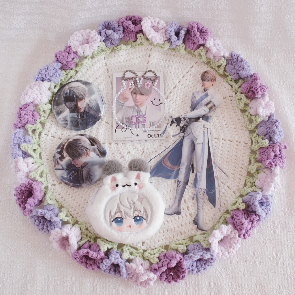 推し活 お花型ブランケット&鉢セット(ぬいぐるみ・トレカ用)