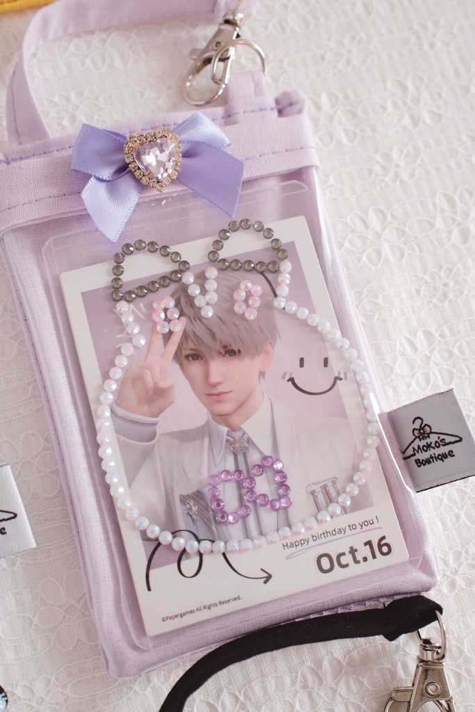 リボン付き バディキャリーバッグ ミニ(ミニぬい・トレカ用ポーチ)