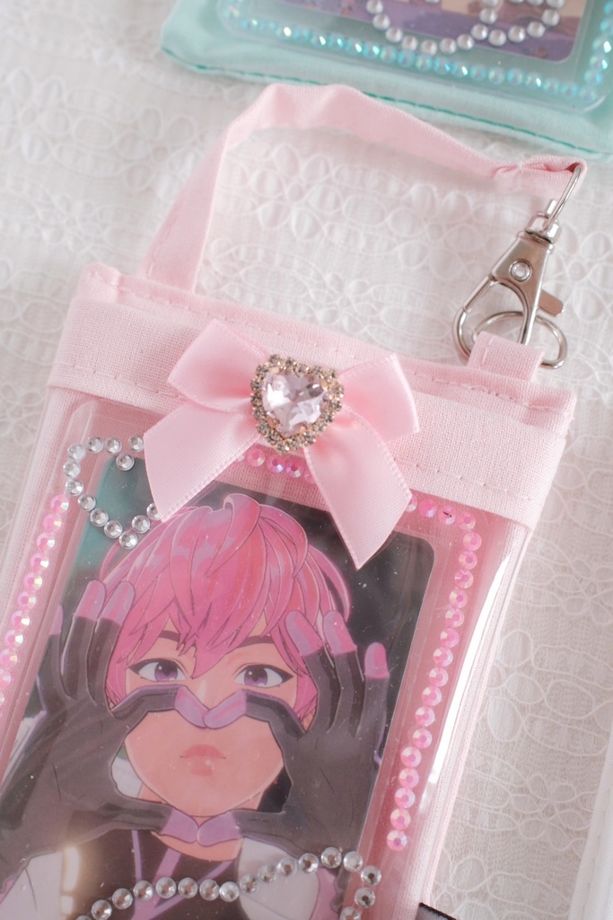 リボン付き バディキャリーバッグ ミニ(ミニぬい・トレカ用ポーチ)