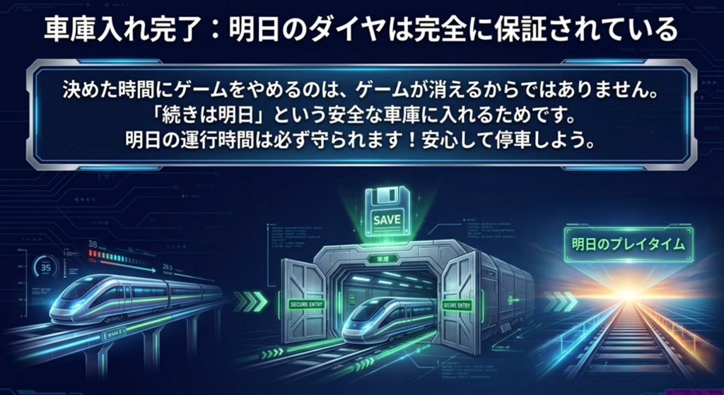 【ASD/ADHD支援】寝る前の切り替えをゲーム化する生活支援教材 ねるまえクエスト(鉄道編ライト版)