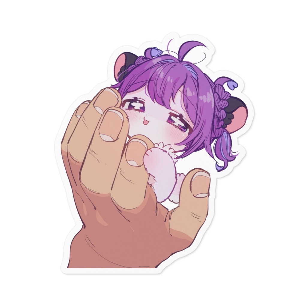 手のひら夢ちゃんステッカー