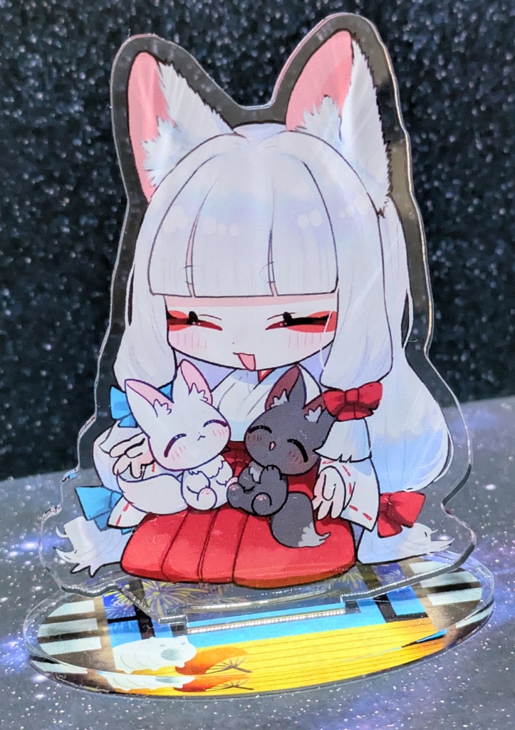 あの日の三人アクスタ🦊🩵❤️